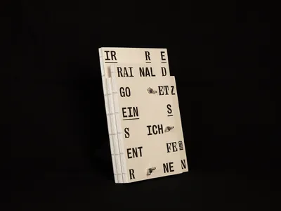 Buchgestaltung "Irre – Rainald Goetz"
