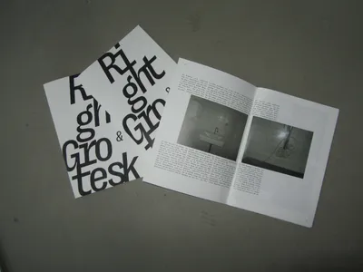 Editorial Design "Right Grotesk"